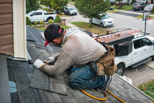 Professional Roofing technician working in Bantam, CT